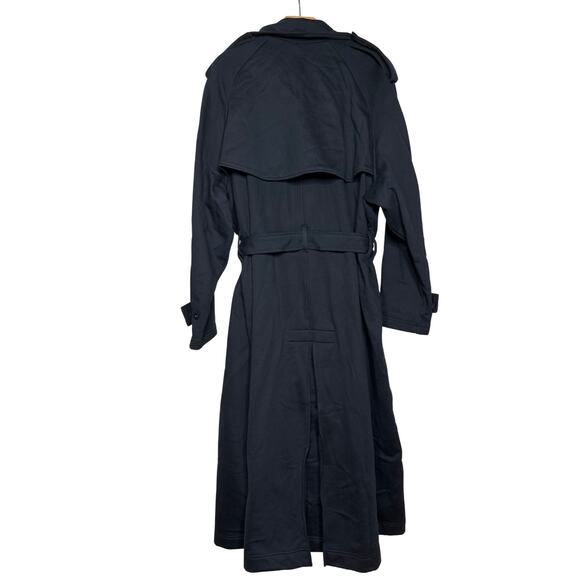 NWT SKIMS Boyfriend Fleece Oversized Trench Coat – Onyx – Size S – Retail $298 - Picture 3 of 8